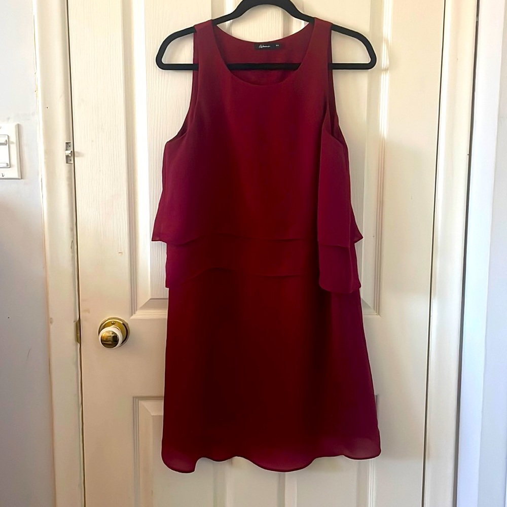 Burgundy Reitmans sheath dress